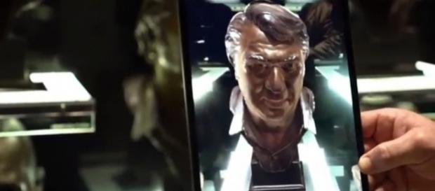 AR tech animates John Madden's Hall of Fame bust to talk football at Super Bowl Experience. Image credit - Chad Goebert / YouTube AR tech animates John Madden's Hall of Fame bust to talk football at Super Bowl Experience. Image credit - Chad Goebert / YouTube