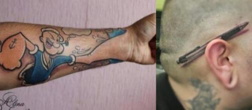Tatuagens podem ser bem criativas e divertidas. (Foto/Reprodução via Gadoo).