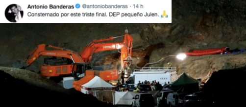 Antonio Banderas su twitter per il piccolo Julen
