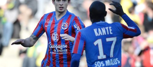 Emiliano Sala e Kanté ai tempi del Caen.