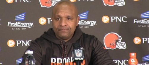 Hue Jackson reportedly got furious after being fired from the Browns. [Image Credit] Cleveland.com - YouTube