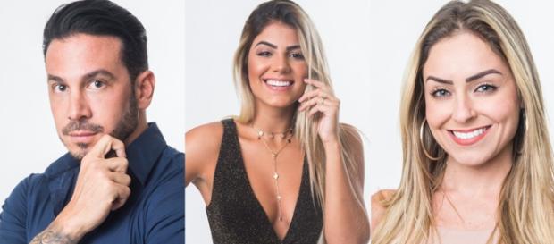 Os três estão no paredão e um será eliminado (reprodução Gshow) Os três estão no paredão e um será eliminado (reprodução Gshow)