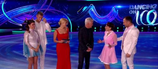 Two more Celebrities face the Skate-Off to secure their place in the competion for one more week (Image credit: Dancing On Ice/ITVhub)