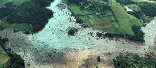 Imagem da tragédia após rompimento de barragem em Brumadinho (Divulgação/Presidência da República)