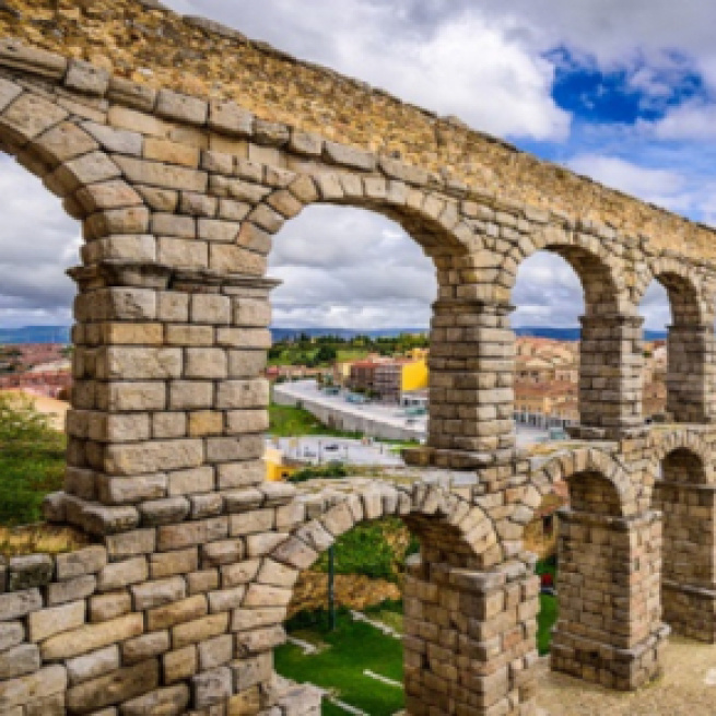 Acueducto de Segovia, Patrimonio de la Humanidad desde 1985.