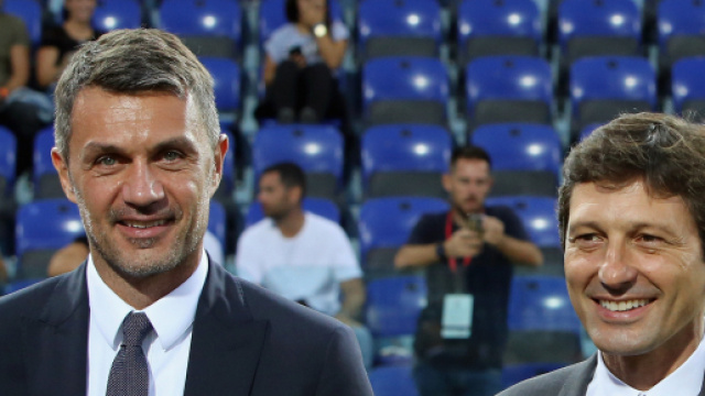 Maldini e Leonardo: dirigenti del Milan