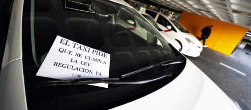 Los taxistas en Madrid presentan una nueva propuesta