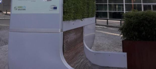 CityTree instalado en Bruselas frente a la Comisión Europea CityTree instalado en Bruselas frente a la Comisión Europea