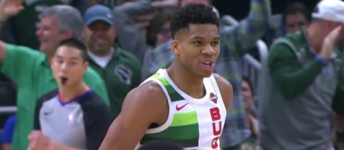 The Greek Freak leads all Eastern Conference players so far in the first All-Star vote returns. [Image via Bleacher Report/YouTube screencap]