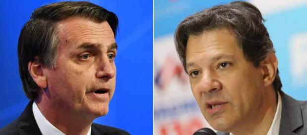 Bolsonaro se irrita com Haddad (Foto- Nelson Almeida/AFP - Ulisses Dumas/Divulgação) Bolsonaro se irrita com Haddad (Foto- Nelson Almeida/AFP - Ulisses Dumas/Divulgação)