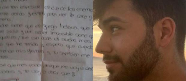 Se filtra una carta en la que Agoney pide la mano a su pareja. / TWITTER Se filtra una carta en la que Agoney pide la mano a su pareja. / TWITTER