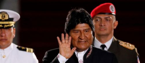 Presidente boliviano Evo Morales en la asunción de Nicolás Maduro.