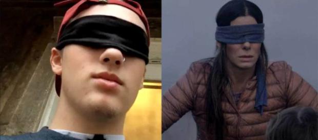 Internautas gravam vídeo andando e realizando tarefas de olhos vendados, via washingtonpost.com Internautas gravam vídeo andando e realizando tarefas de olhos vendados, via washingtonpost.com