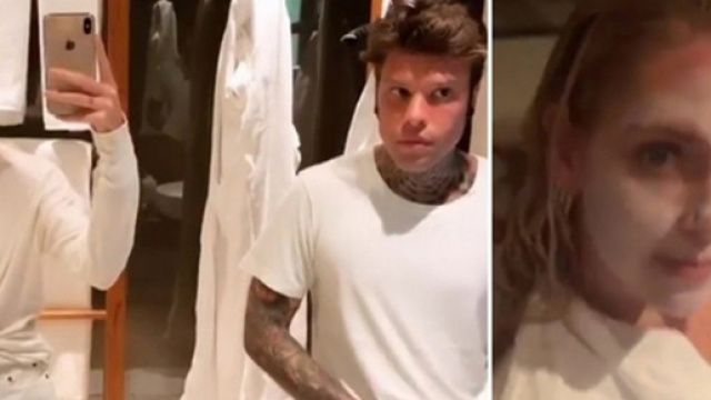 Chiara Ferreagni e Fedez video in bagno