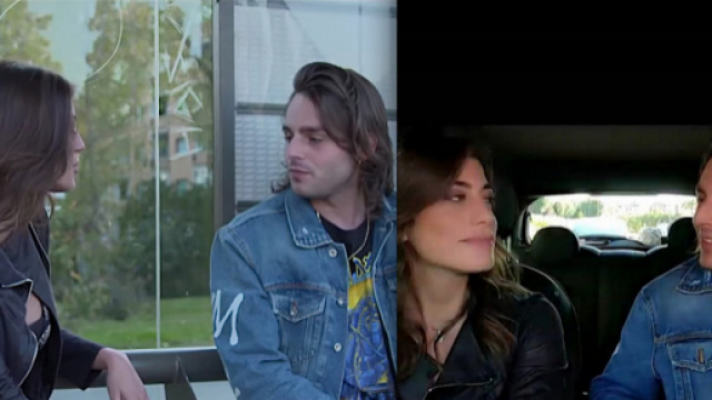 Ernia e Vicky Piria alla fermata del 68.