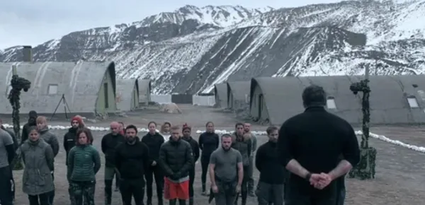 Ant Middleton and his team welcome 25 new recruits to the process (Image Credit: SAS:Who Dares Wins/4od.com)