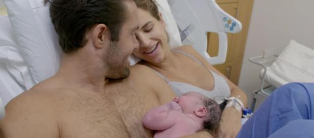 A family of three, Spencer and Vogue welcome their first baby (Image credit: Spencer, Vouge And Baby Too/4oD) A family of three, Spencer and Vogue welcome their first baby (Image credit: Spencer, Vouge And Baby Too/4oD)