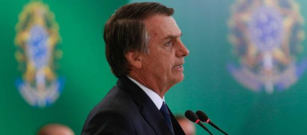 Presidente Bolsonaro se referiu ao "bolo" publicitário das emissoras de televisão (Foto: Carolina Antunes/PR) Presidente Bolsonaro se referiu ao "bolo" publicitário das emissoras de televisão (Foto: Carolina Antunes/PR)
