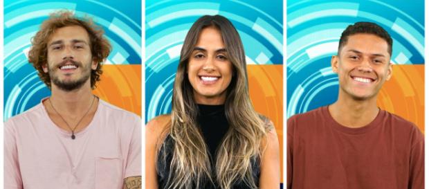 Alan, Carolina e Danrley disputam o BBB19 (Foto: TV Globo) Alan, Carolina e Danrley disputam o BBB19 (Foto: TV Globo)