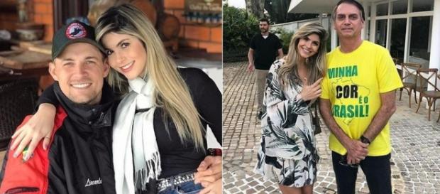 Andressa com Diego e com Bolsonaro (Reprodução Instagram Andressa Matos) Andressa com Diego e com Bolsonaro (Reprodução Instagram Andressa Matos)