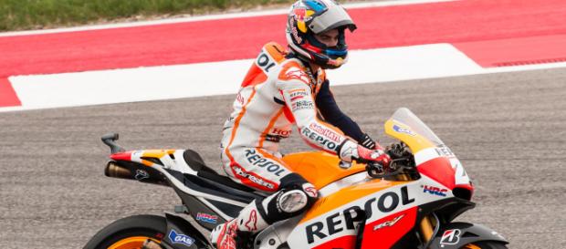 Daniel Pedrosa in sella alla Honda RC-213V Daniel Pedrosa in sella alla Honda RC-213V