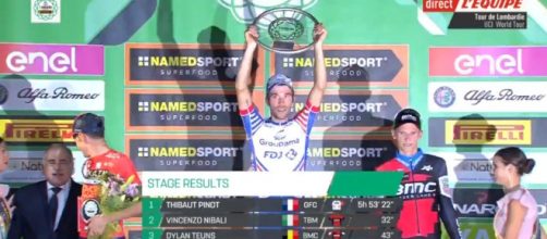 Thibaut Pinot vincitore de Il Lombardia di un anno fa