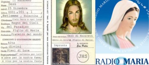 carta di Identità di Gesu di Radio Maria