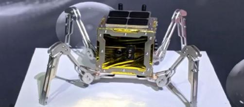 UK unveils tiny walking rover that will explore the moon. [Image source/Daily News Today YouTube video]
