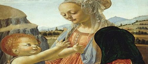 Madonna and Child with Two Angels by Verrocchio assisted by Da Vinci. [Source photographer: fAG8x3dcYNWKQg at Google Cultural Institute