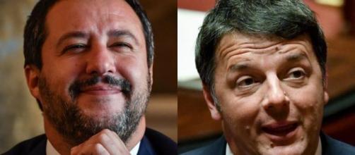 Matteo Salvini e Matteo Renzi.