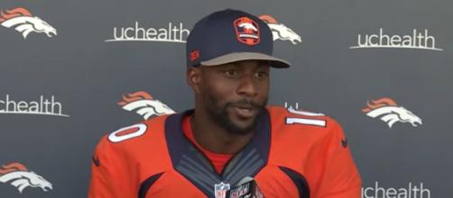Sanders has caught 25 passes for 307 yards and two touchdowns this season (Image Credit: Denver Broncos/YouTube)