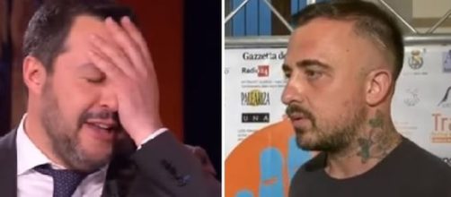 Il leader della Lega Matteo Salvini e Chef Rubio.