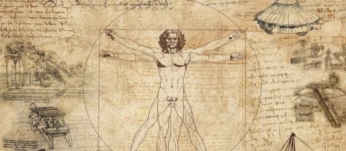 Studio di proporzioni del corpo umano, detto Uomo Vitruviano (Gabinetto Disegni e Stampe, cat. 228)