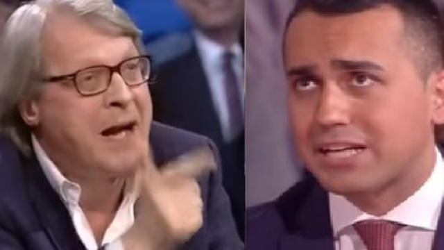 Vittorio Sgarbi, nel corso de L'aria che tira di La 7, ha criticato ancora una volta Di Maio.