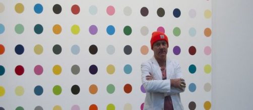 Damien Hirst's Spot painting [Image source: Creative Commons Attribution-Share Alike 2.0 Generic license].