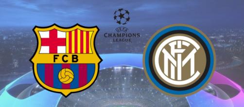 Barcelona x Inter terá transmissão ao vivo na internet. (Fotomontagem)