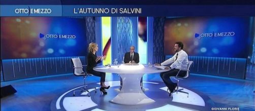 Otto e Mezzo, nuovo scontro tra Lilli Gruber e Matteo Salvini