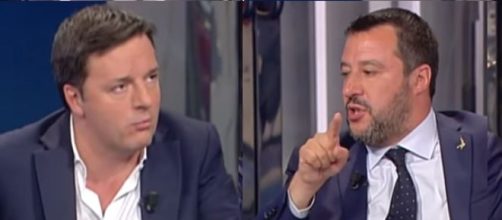Matteo Renzi e Matteo Salvini, tra i due spesso toni ruvidi.