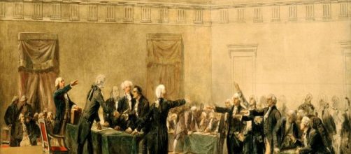 Signing of Declaration of Independence by Armand Dumaresq [(Image Source: wikipedia commons)