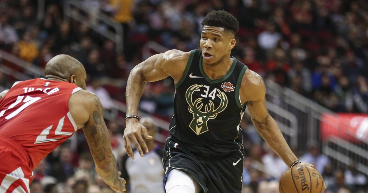 Giannis Antetokounmpo bien au-dessus des Rockets