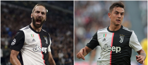 Gonzalo Higuain e Paulo Dybala (foto: blackwhitereadallover.com; zimbio.com)