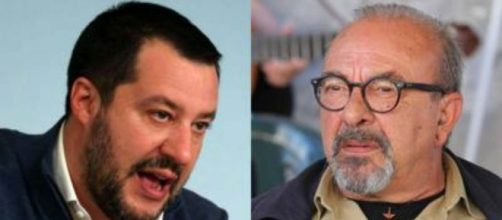 Dritto e Rovescio: scontro tra Matteo Salvini e Vauro