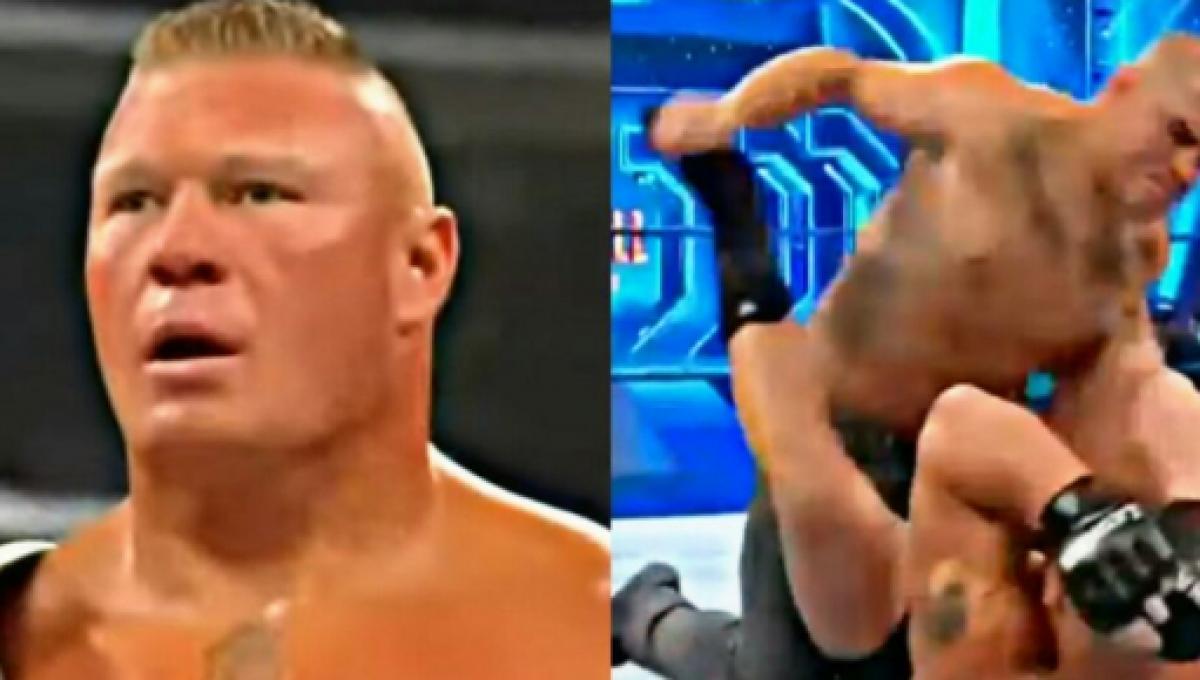 Wwe Smackdown The Rock Champ Brock Interrupted By Cain Velasquez