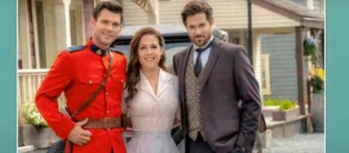 Erin Krakow of "When Calls the Heart" can't be a tiebreaker between Nate and Lucas. [Image source:Hallmark Channel-YouTube]