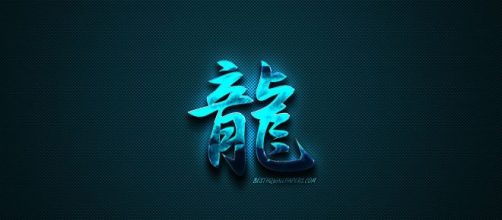 Scarica sfondi Dragon carattere Giapponese, Kanji, blu, creativo ... - besthqwallpapers.com
