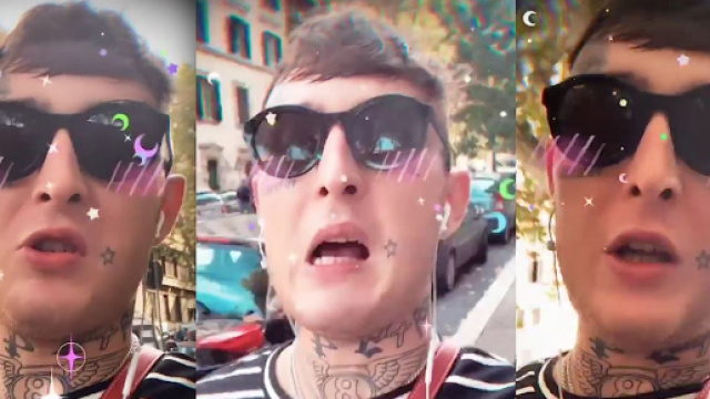 Side Baby, oggi pomeriggio nel centro di Roma.