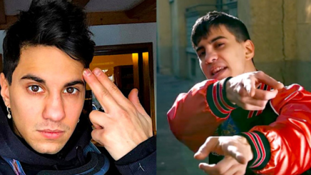 In entrambe le immagini Tedua, rapper genovese.
