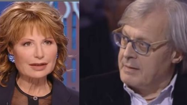 Sgarbi contro la Gruber: 'Parlato tanto del figlio di Salvini, poco di quello di Grillo'