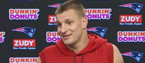 Gronkowski played nine seasons with the Patriots (Image Credit: New England Patriots/YouTube)