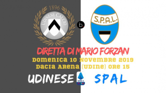Dalla Dacia Arena in diretta Udinese - SPAL per il campionato di SERIE A. Fischio d'inizio alle ore 15